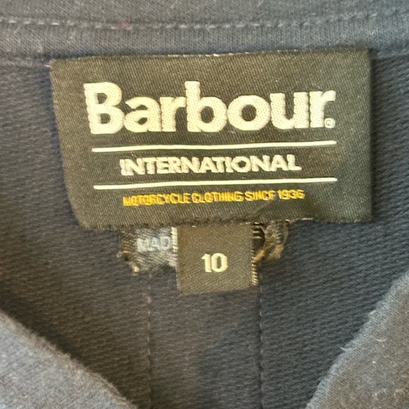 BARBOUR Blue Cotton Full Zip Pockets Sweater Jacket, size 6 - Picture 3 of 10